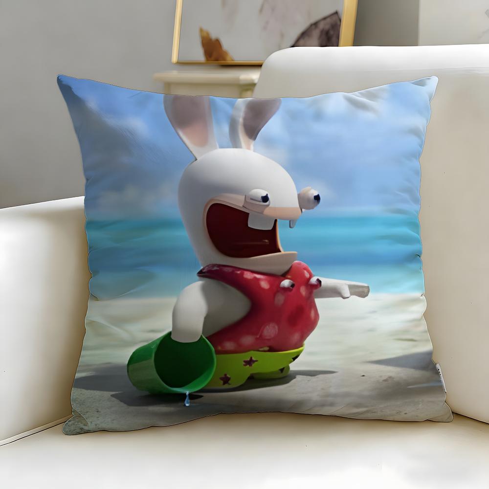 Популярная игра Rabbids Наволочка Мягкая и Легко стирающаяся – Универсальная для Дивана, Кровати, Путешествий и Офиса
