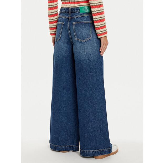 Джинсы United Colors Of Benetton 45F8DE01Z синий Wide Leg