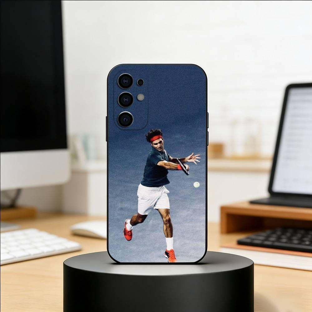 R-Tennis-Roger Federer Phone Case For Samsung S25,S24,S21,S22,S23,S30,Ultra,S20,Plus,Fe,Soft Silicone Black Cover