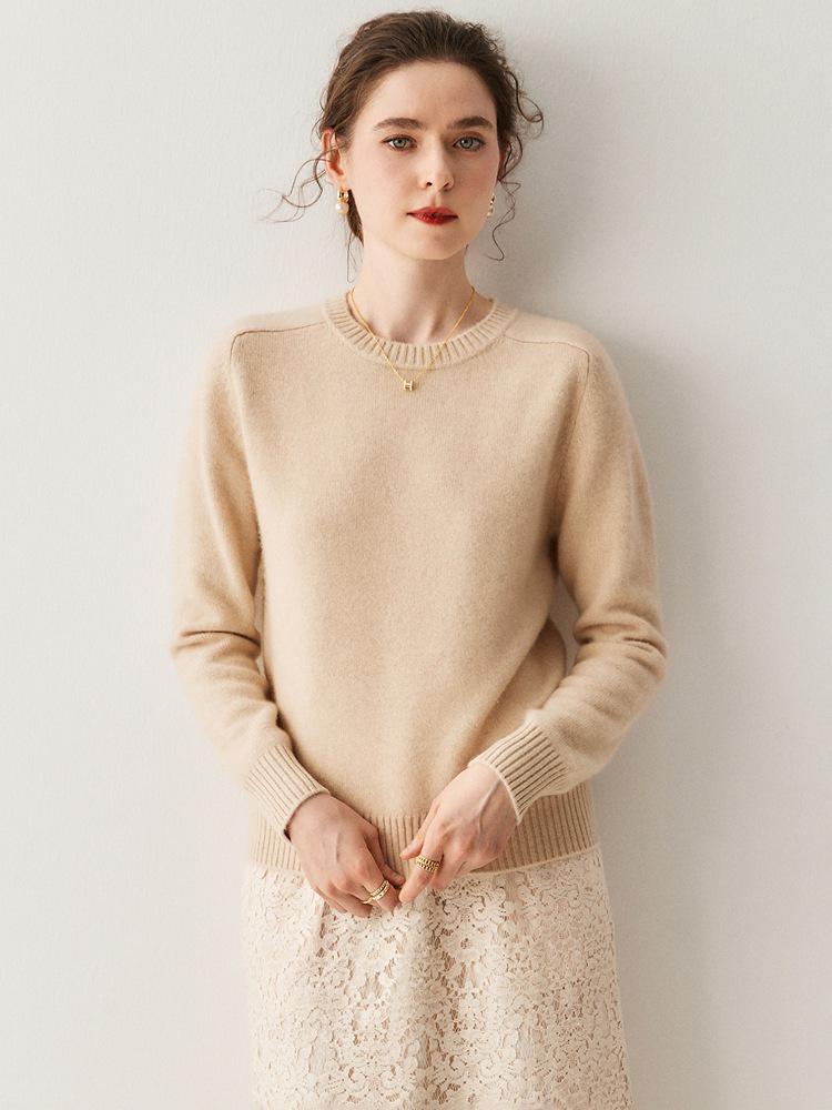 Women's 2025 Autumn/Winter Cloud Soft Cashmere Raglan Sweater, Thick, Loose, Lazy Style