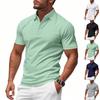 Men's Summer Leisure Culture Breathable Short Sleeved Shirt Top