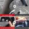 Ручная строчка Стиль для Skoda Octavia Superb Kamiq Рулевое колесо с 2 спицами -2024 Черная кожаная крышка рулевого колеса