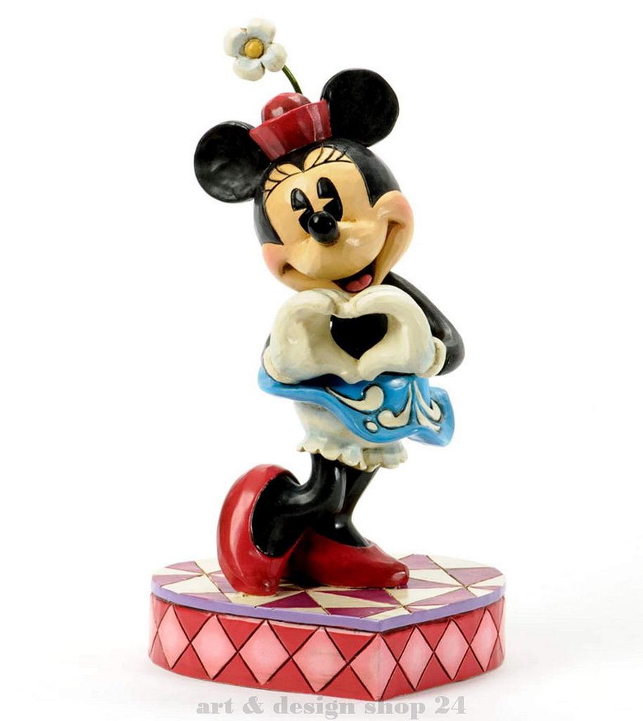 Jim Shore for Enesco Disney Tradition Minnie Figure 7 Inch (Love Symbol)