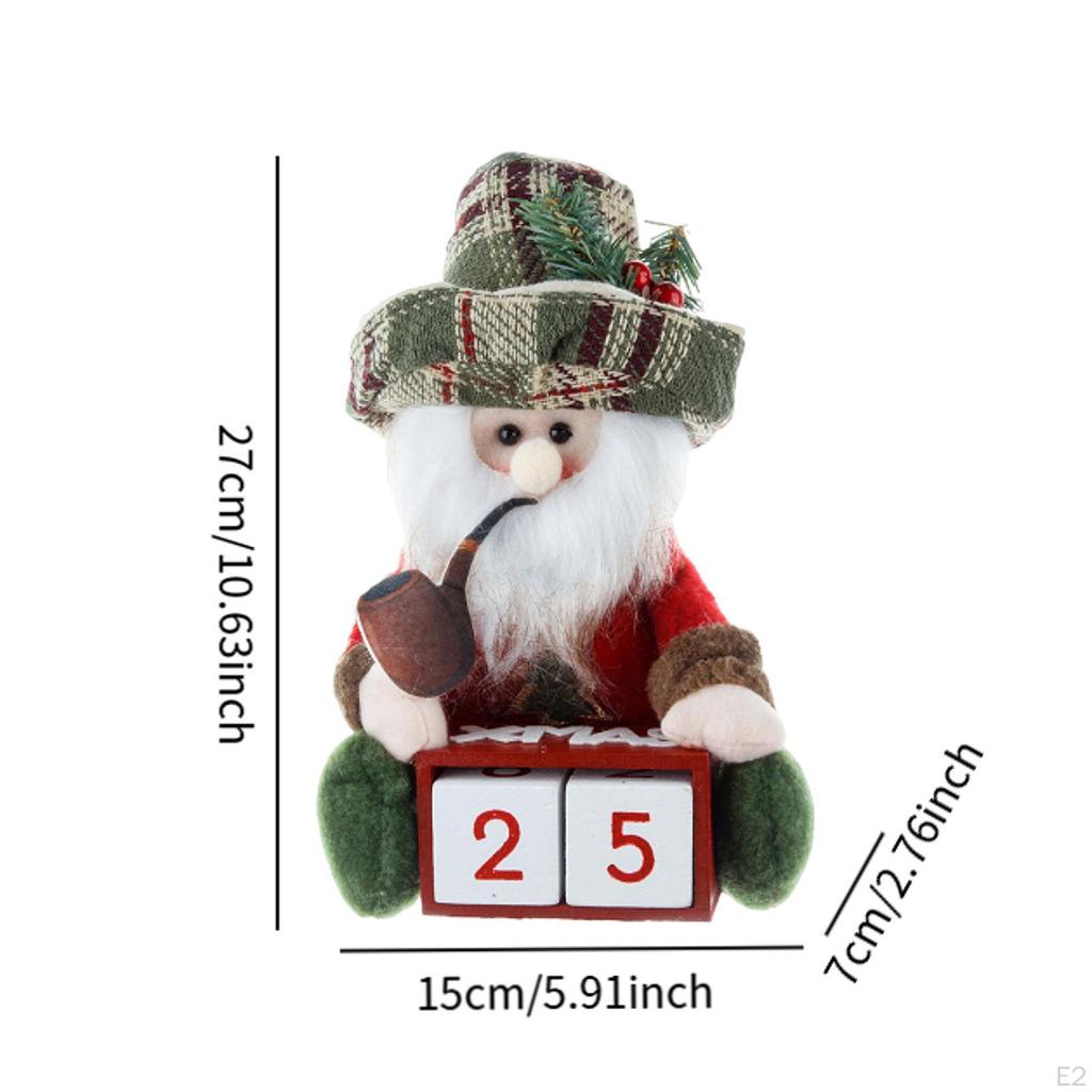 Advent Calendar Made of Wood with Figures And Dolls for The Christmas Season