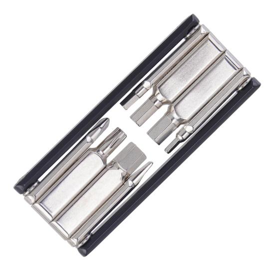 Multifunctional Wrench 8 In 1 Pocket Size Foldable Easy Storage High Strength Mini Bike Multitool Repair Kit Road And Mountain Bikes