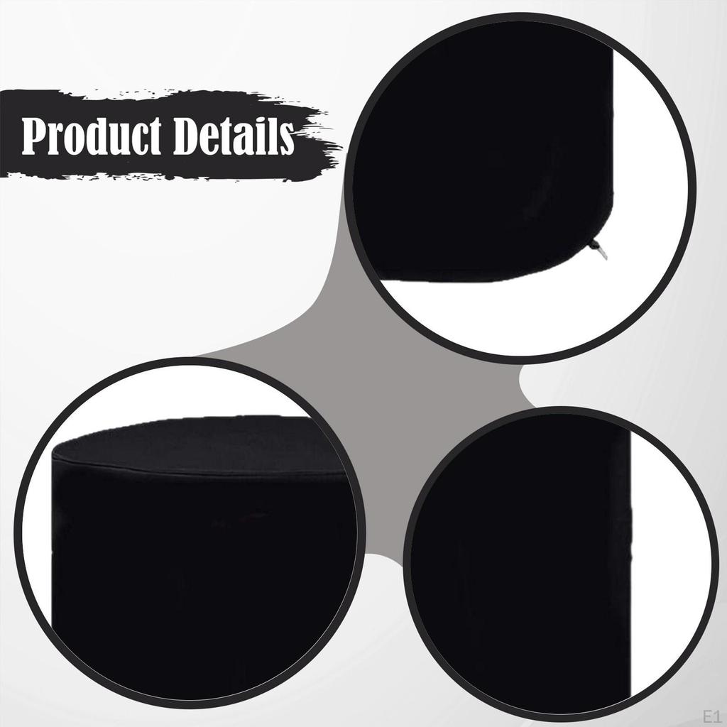 Fire Cover,Outdoor Column Cover Black Oxford Dustproof Waterproof for Lawn Patio Heaters