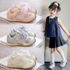 Children's Sports Shoes 2025 Spring and Autumn New Girls Soft-soled Casual Shoes Lightweight Running Shoes Little Girl Mesh Dad Shoes
