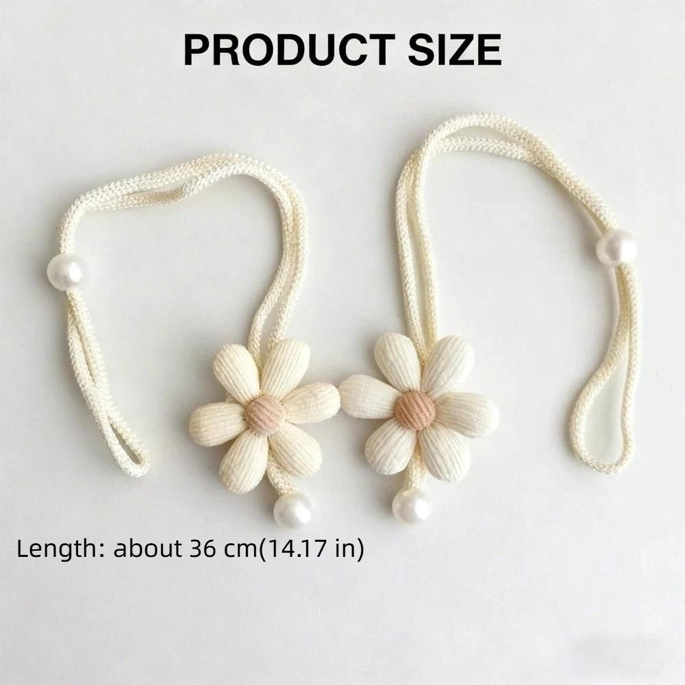 Elegant Curtain Tieback Adjustable Petal Curtain Buckle Sweet Petal Curtain Straps  Bedroom