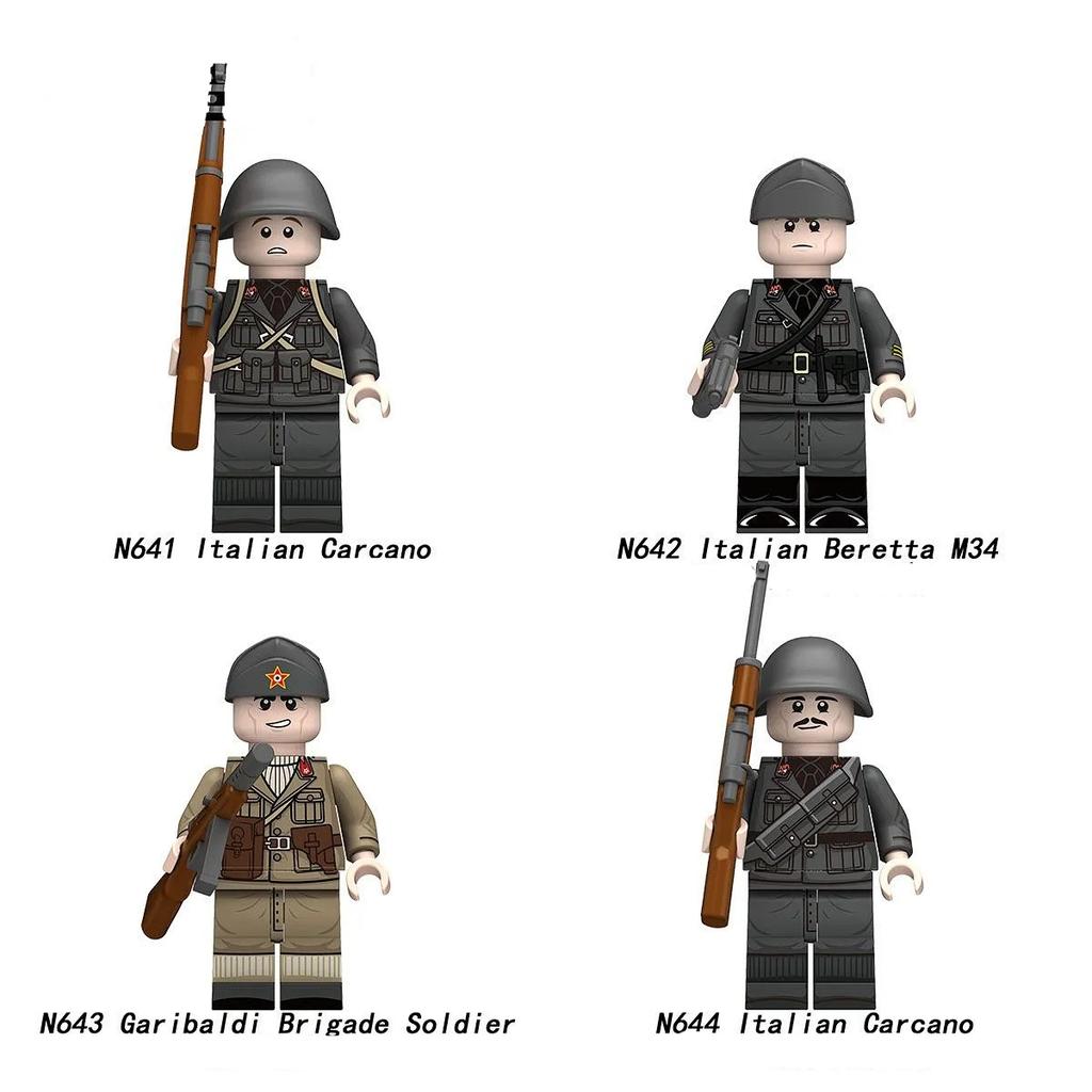 Military War Infantry Officer Assembly Building Blocks Minifigure Toys