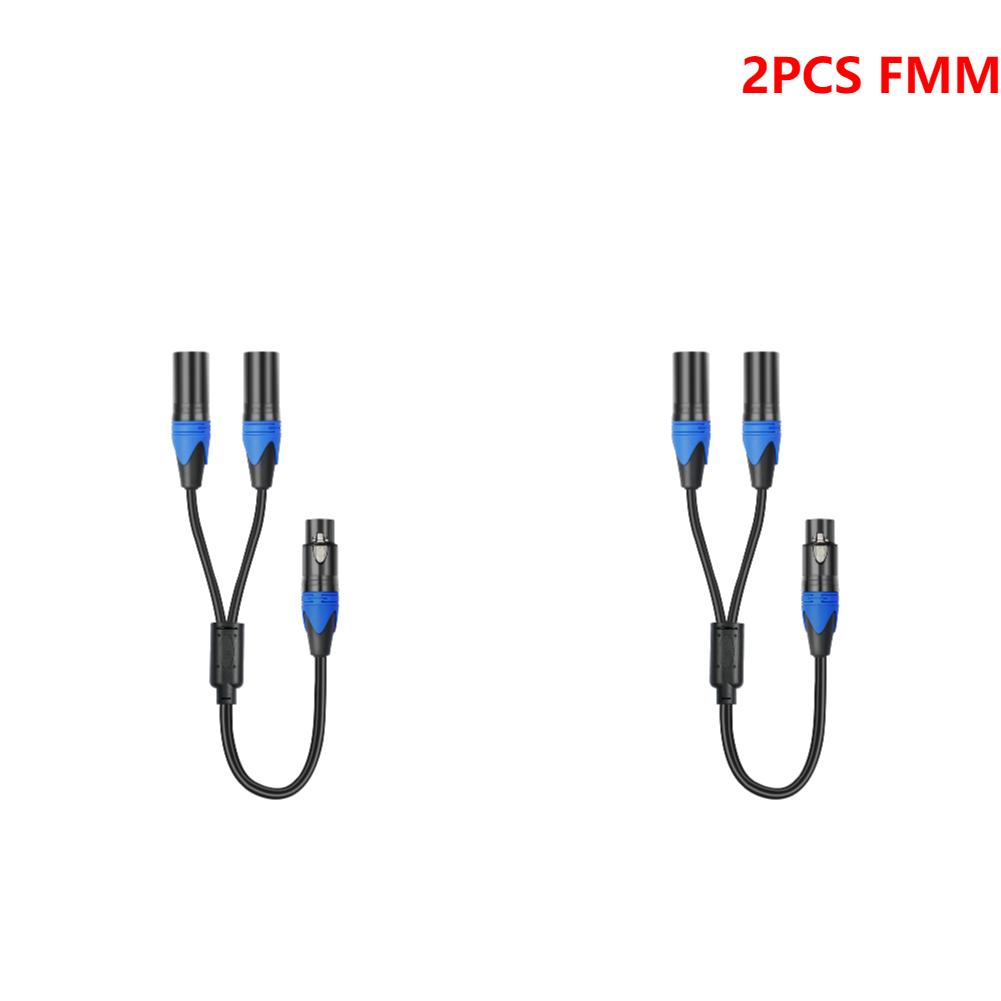 1-5pcs 50cm Female To 2 Male XLR Y Cable Microphone Splitter Cord Audio Micphone Cable Adapter for Amplifier Microphone Mixer
