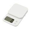 Dretec Digital Scale, Japanese Manufacturer, 3kg/1g Units, Tare, Large Screen, Kitchen Scale, Cooking, White