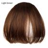 False Synthetic Air Bangs Hair Clip Extension Synthetic Fringe Natural Hairpiece for Women Girls Clip Bang Wigs Black Brown