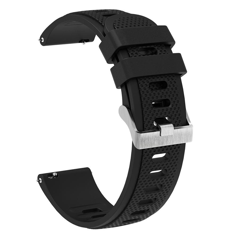 For Samsung Galaxy Watch3 45mm/Galaxy Watch 46mm/Huami Amazfit Pace Silicone Watch Band Textured 22mm Wrist Strap