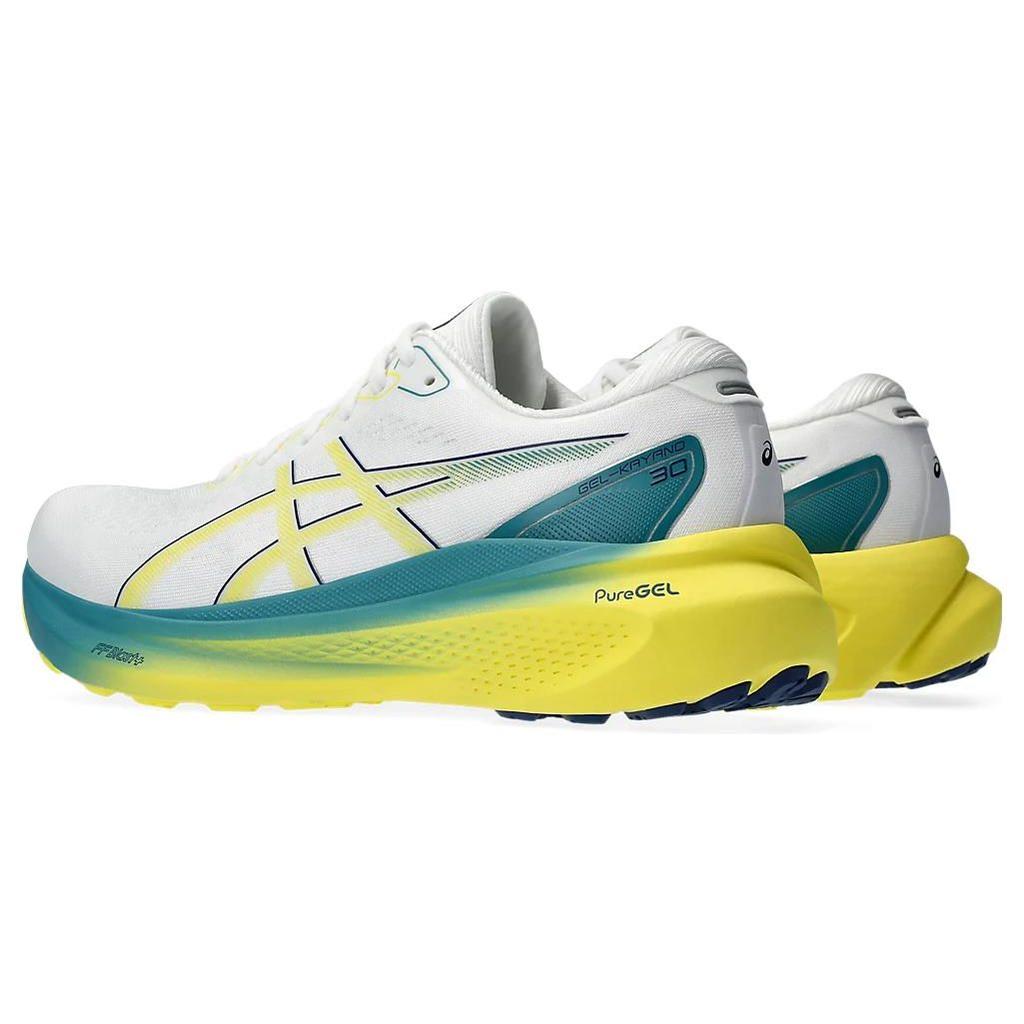 Asics Gel Kayano 30 White Bright Yellow Men Sneakers 1011B548-101