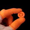 100PCS Finger Cots Orange Reusable Natural Rubber Latex Non-slip Finger Cover Fingertip Protector Industry Gloves Nail Art Tool