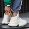 Модные кроссовки для увеличения роста Мужская массивная обувь Бренд Мужские белые кроссовки Легкие кроссовки на платформе Мужская обувь на толстой подошве
