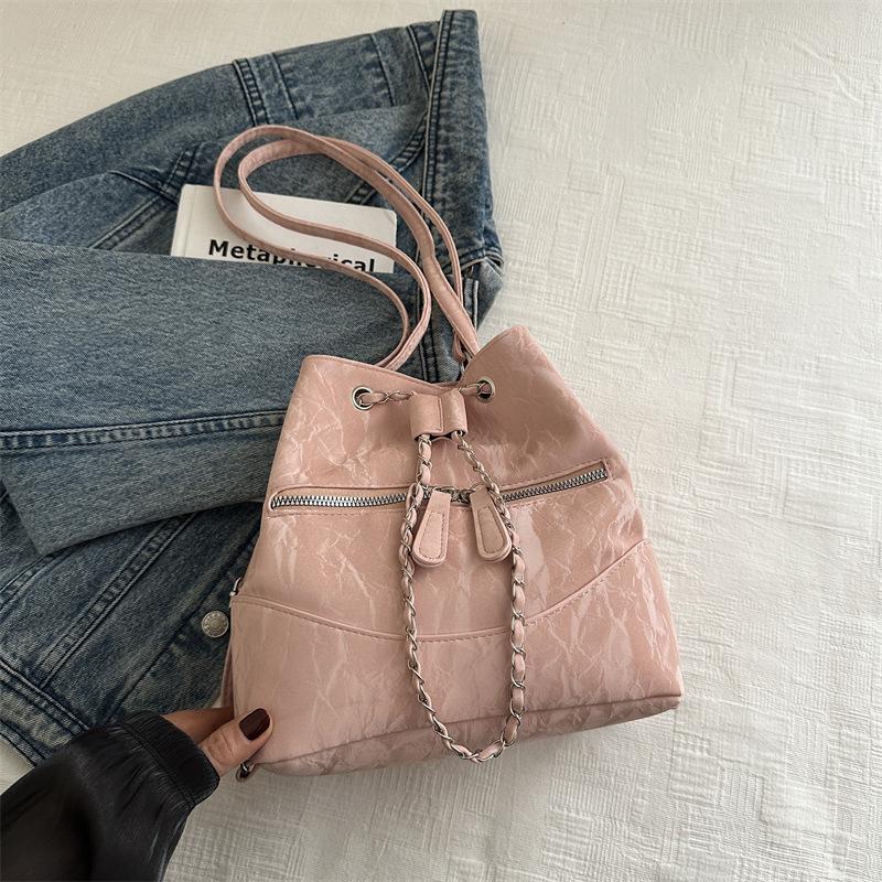 Backpack for Women New Design Summer Simple and Fashionable One-shoulder Crossbody Bag Niche Hand Bucket Bag
