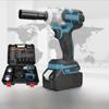 Бесщеточный электрический ударный гайковерт: Высокий крутящий момент, перезаряжаемый, для строительных лесов, шиномонтажа и ремонта автомобилей с литиевой батареей.