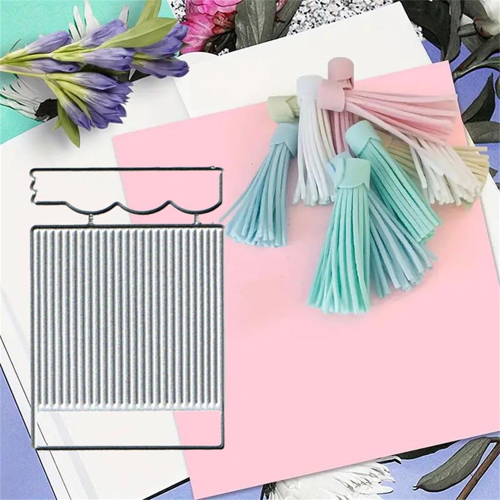 Новый декоративный дизайн с кисточками Изделия ручной работы Металлическая форма Вырубной штамп Вырубной штамп для скрапбукинга Фотоальбом Картон Бумага Резьба