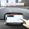 Car Center Console Fixed Buckle Car Phone Holder Dashboard Non Slip Base Silica Gel Pad Elastic Clip Neutral