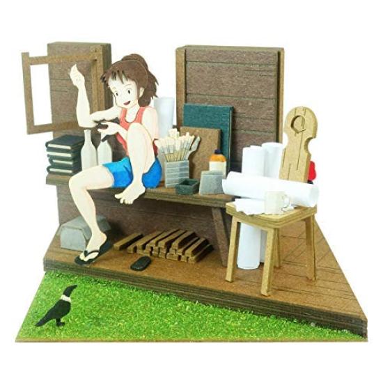 Sankei Studio Ghibli мини Служба доставки Урсула и Кики Бумажная поделка MP07-92 Кики