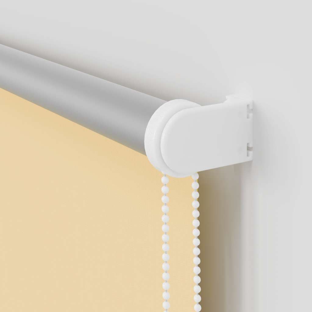 Blackout Roller Blind Beige 125 x 150 cm Fabric Width 121.6 cm