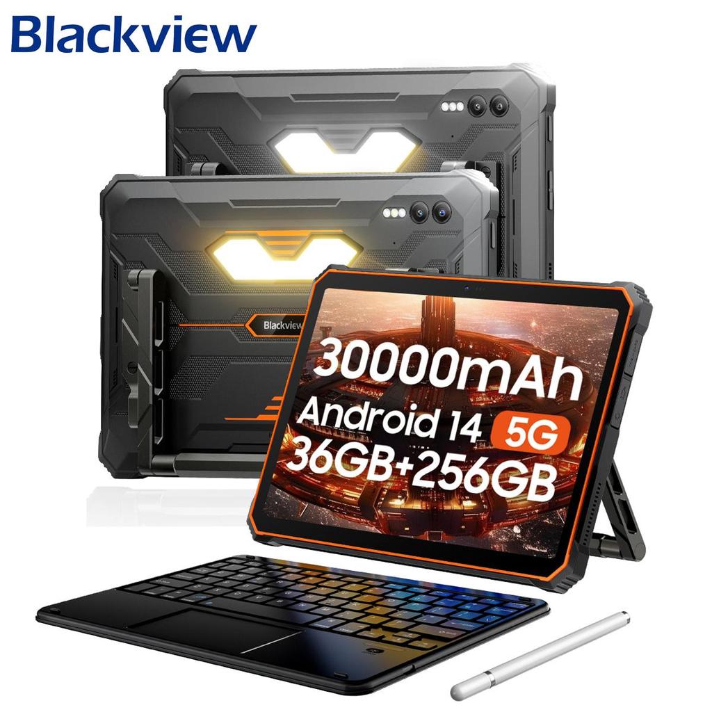 Blackview Active 10 Pro 5G Rugged Tablets Android 14 11 Inch Display 12+24 GB RAM 256/512GB ROM Tablet PC 30000mAh