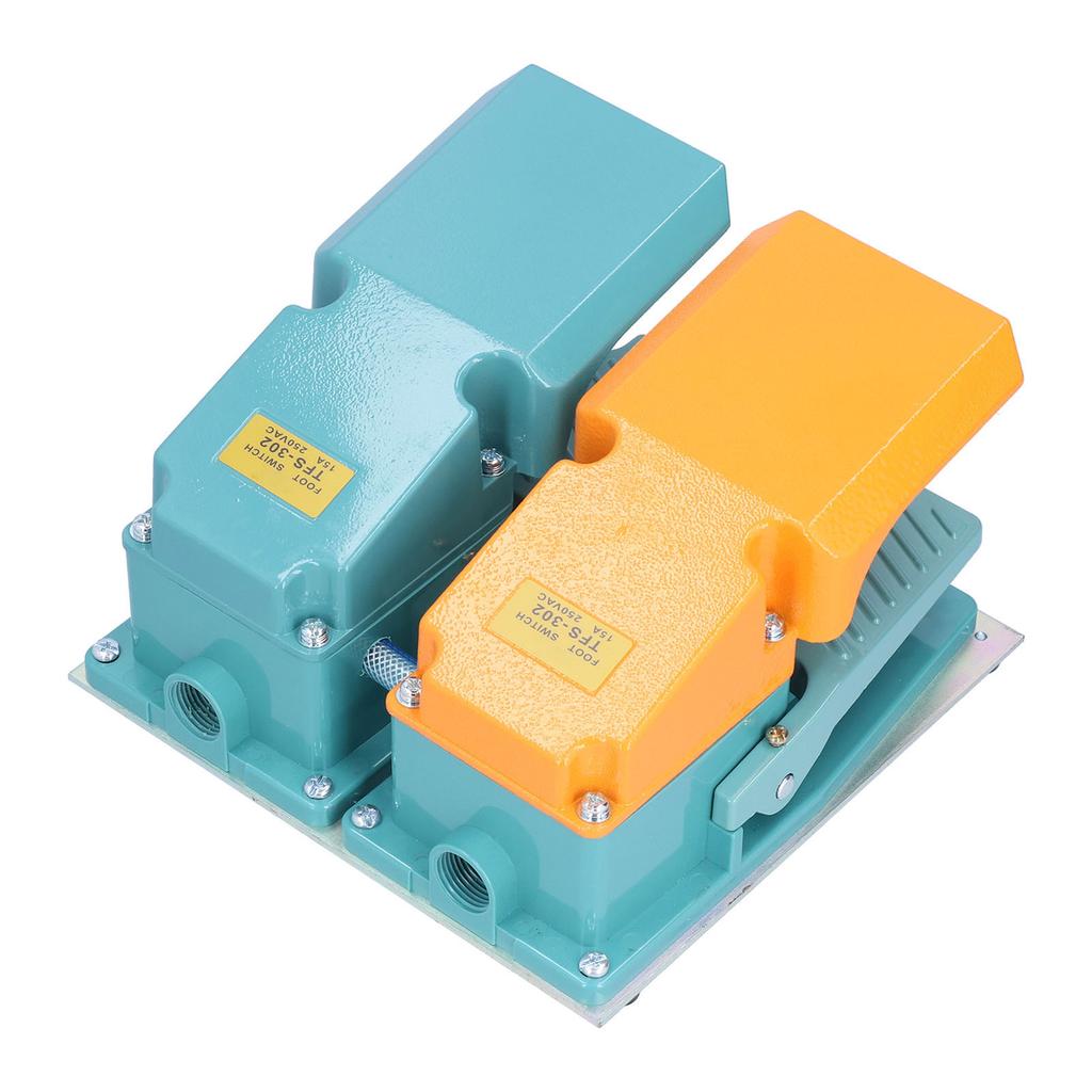 BERM Двойная педаль ножного переключателя противоскользящие чувствительные педали управления с чехлом 250 В переменного тока