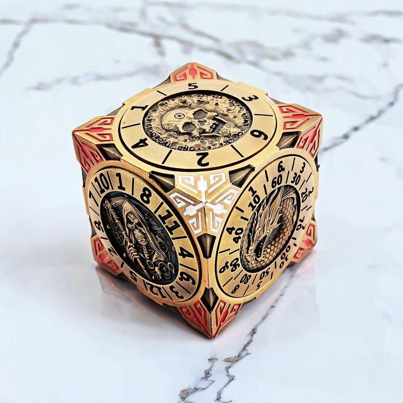 7-в-1 Dungeons & Dragons Поворотный стол Кубики Спиннер-непоседа Многогранник Металлическая рулетка Вечеринка Ролевые игры Снятие стресса EDC Гироскоп Игрушка