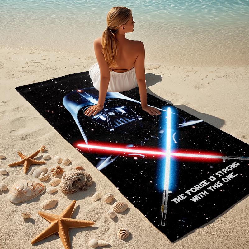 Dark Side Force Stylish Digital Printing Beach Towel Quickdrying Absorbent Blanket For Beach Pool Gym Travel Christmas Gift C922310