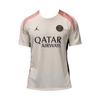Мужская футбольная футболка PSG Dri-FIT, удобная, прохладная, трикотажная, с коротким рукавом, топы, светло-слоновая кость, ржаво-розовый, черный FQ2612-111
