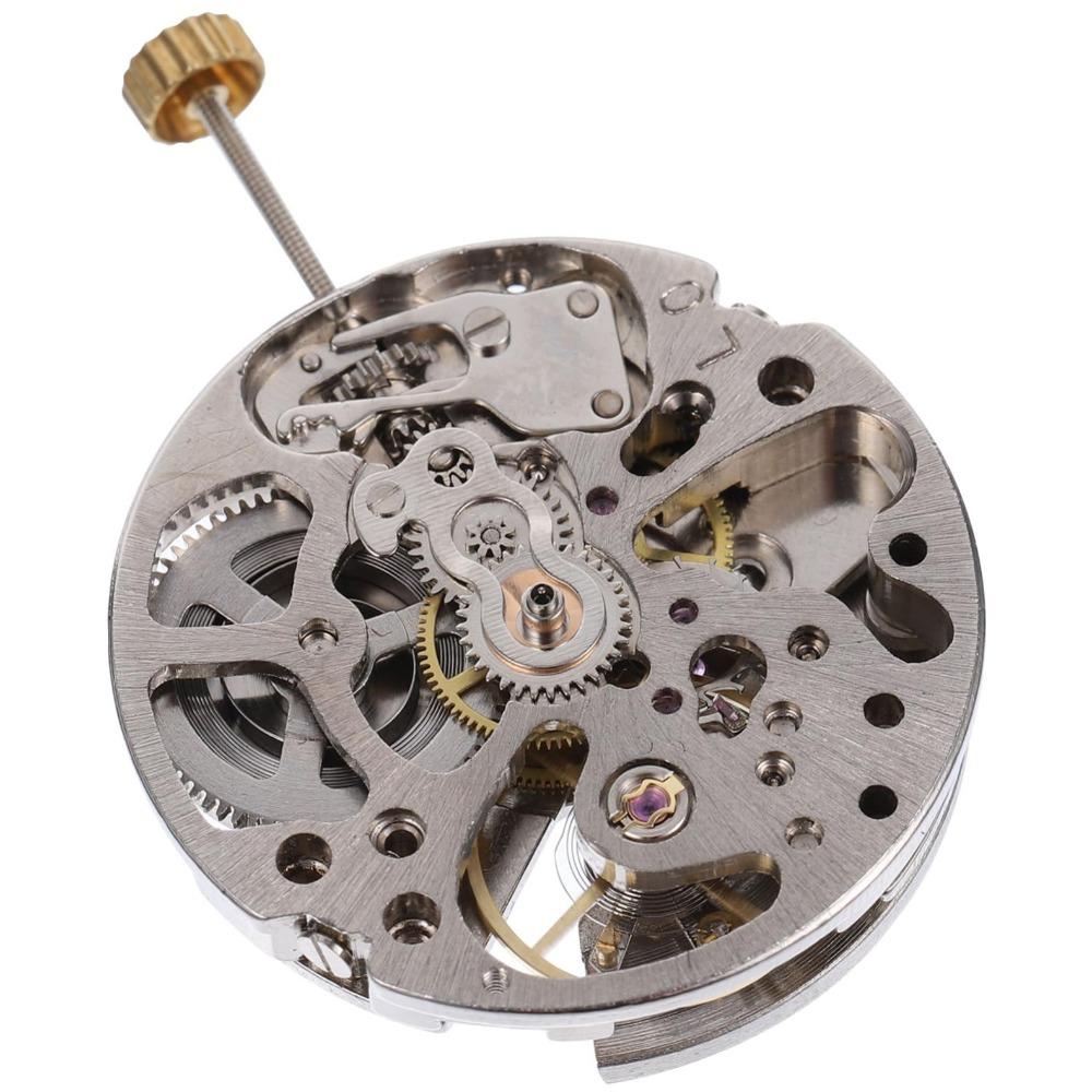 White Movement Watch Movement 3 Pin Design Single Calendar Watch Movement Replacement 3 Hands Automatic Mechanism
