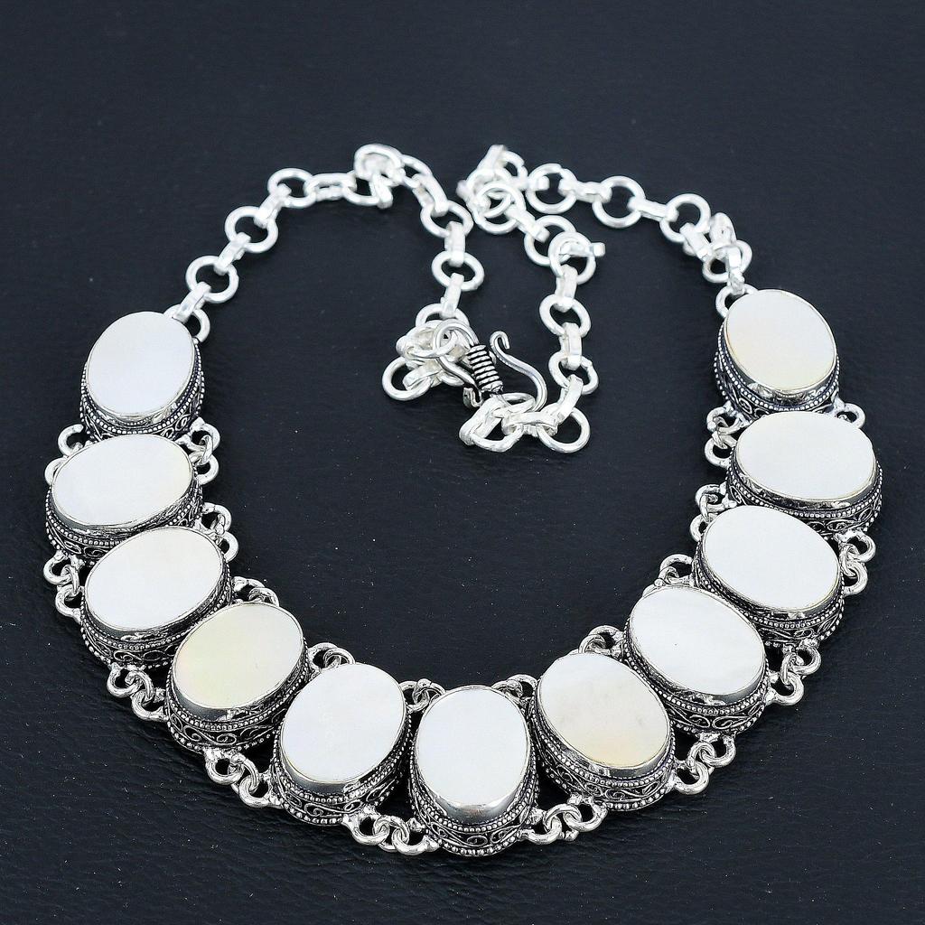 Натуральный перламутровый драгоценный камень, ручная работа, серебряные украшения 925 пробы, комплект браслетов, антикварный комплект украшений, подарок на день рождения для жены