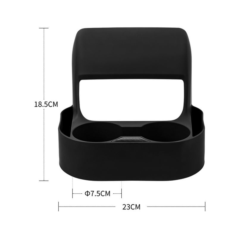 XXR-For Tesla Model 3 Model Y - Rear Seat Air Vent Cup Holder Storage Box Organizer Car Replacement Accessories