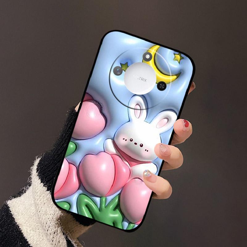 Luxury Cartoon Case For Honor X60 Soft TPU Silicone Phone Back Cover For Huawei Honor X60 BRC-AN00 Shockproof Bumper Phone Bags