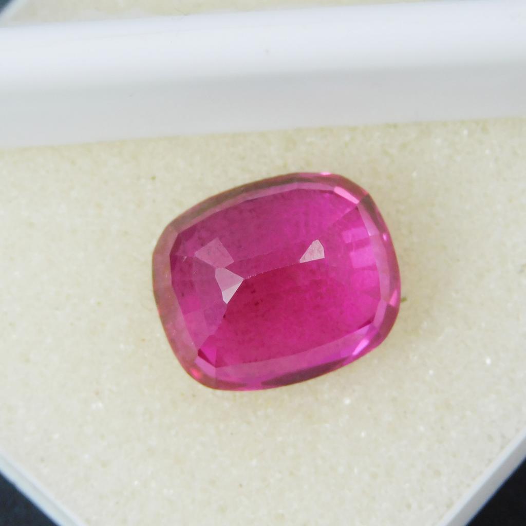 Natural Pink Sapphire Loose Gemstone 14.15 ct Square Cushion Cut September Birthday Birthstone