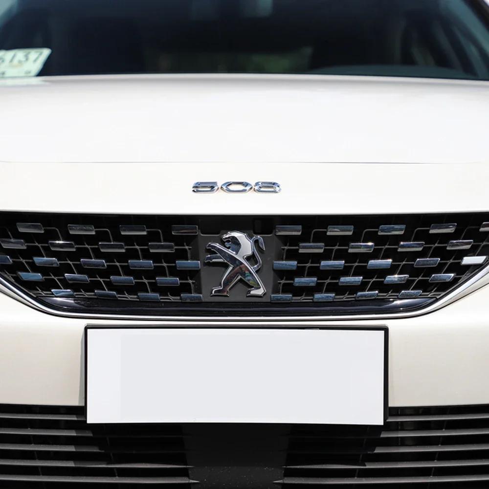 2026 Горячая наклейка на автомобиль, эмблема на переднюю решетку автомобиля, декоративная наклейка на крышку багажника для Peugeot 206 207 208 306 308 406 407 408 107