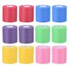 PATIKIL Foam Sports Athletic 30 Yards Breathable Sports Elastic Bandage Roll for Tennis Racket Grip Cushion Wraps for and 6 Colors 12-Pack Pre-Wrap