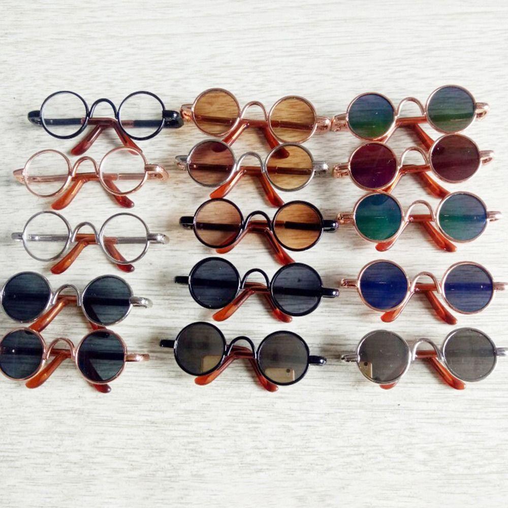 Accessories Mini Plush Doll Glasses Clothes Plush Doll Eyeglasses Cute Round Frame For 10cm Dolls