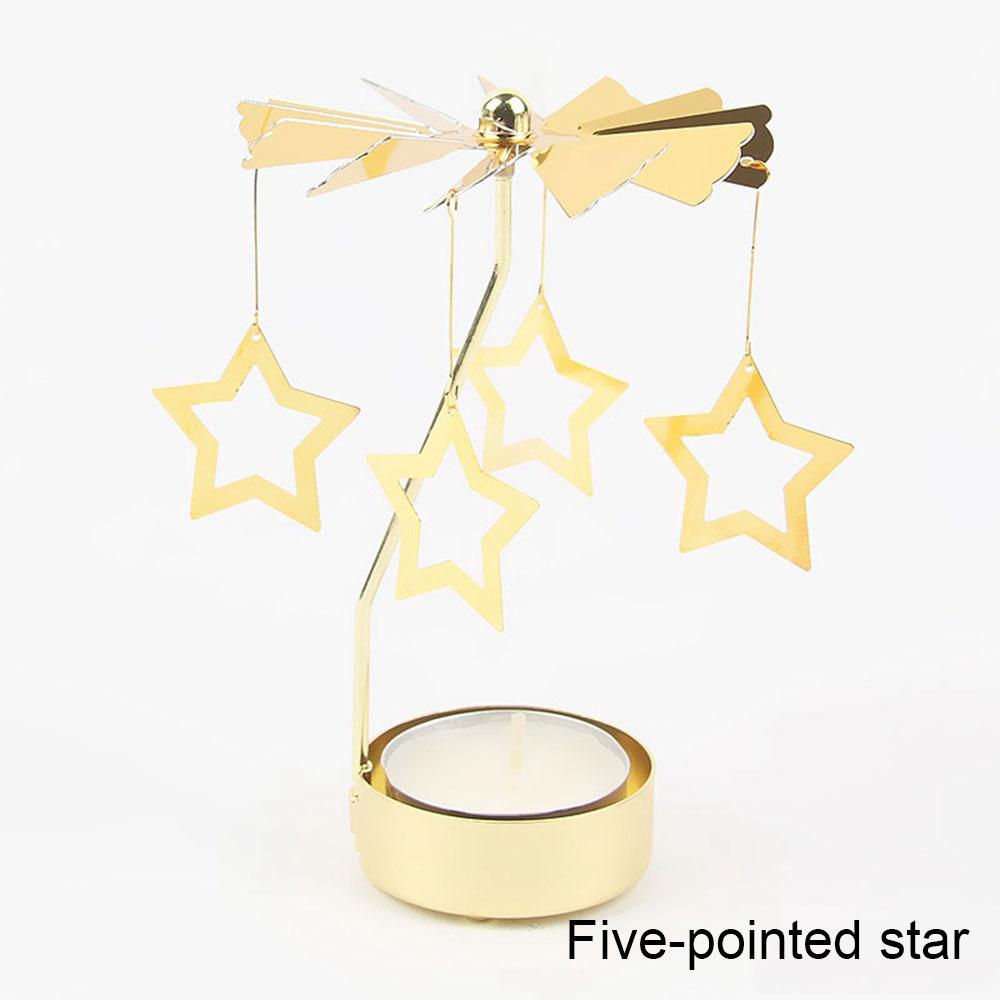 Вращающийся фонарь Домашний декор Подсвечники Свадебные украшения Аксессуары Подсвечники для канделябра Центральный элемент Винтаж