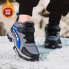 Boys Middle and Older Children Winter Cotton Shoes Winter Velvet Thickened Large Cotton Shoes Warm Non-slip Snow Boots Children's Shoes Boys