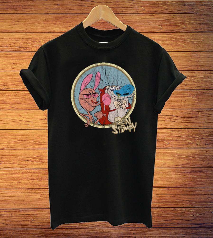 Ren & Stimpy Cartoon T-shirt Cotton Tee For Men Women S-234XL CO180 Unisex T-Shirt