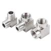 Высокое давление 1/8" 1/4" 3/8" 1/2" 3/4" 1 BSP NPT Внутренняя Наружная Угольник 90° Соединитель Муфта 304 Нержавеющая Сталь Трубный Фитинг Вода Газ