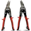 HOUSERAN All-Purpose Sheet Metal Scissors, CR-MO Metal Scissors, Heavy-Duty Metal Scissors for Cutting Metal, Demolition of Bulky Waste, Multipurpose