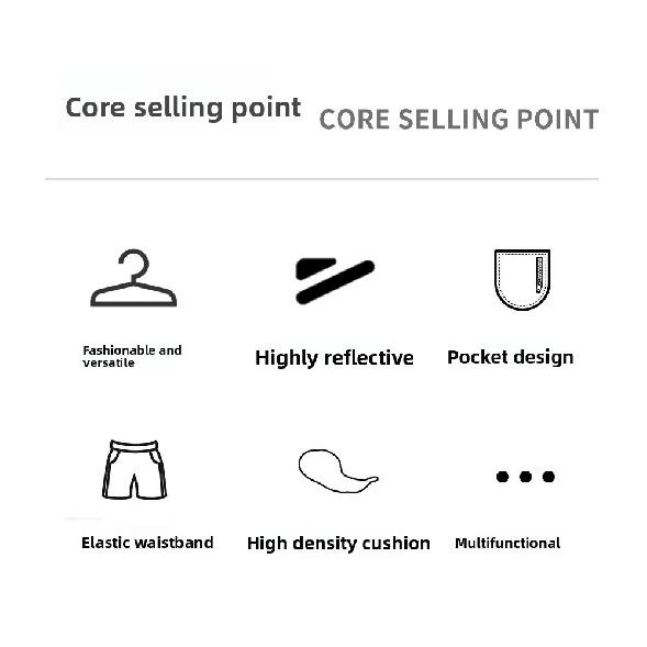 WOSAWE Summer Cycling Shorts Multi-Pockets Mountain Bike Shorts Bicycle Padded Shorts Shockproof MTB Bike Shorts Man Shorts