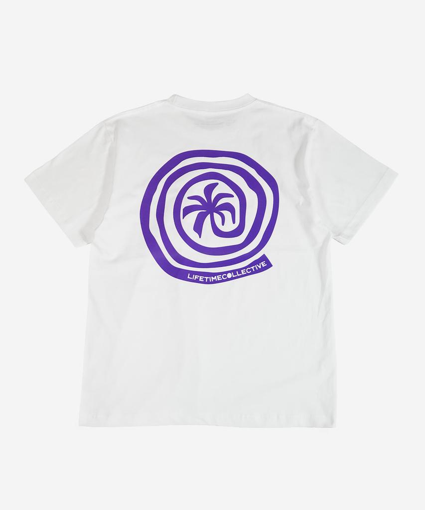 Laipeutaimkollegtibeu Stay Spiral Графическая футболка с коротким рукавом Белая