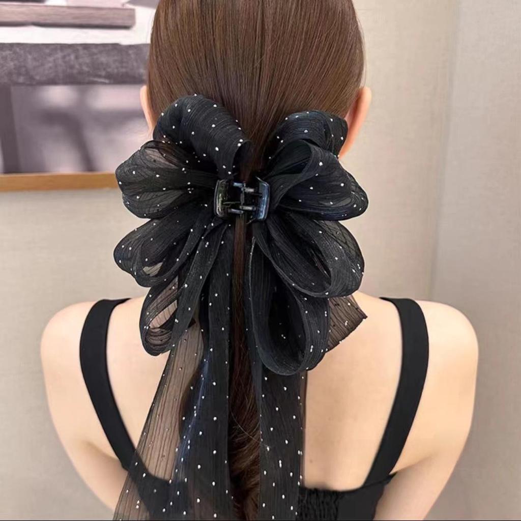 Заколка для волос с кисточками и бантом в лесном стиле — элегантный головной убор для женщин