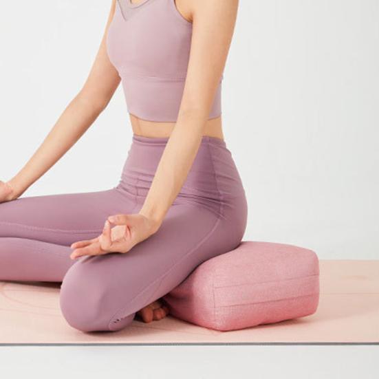 Modern Yoga Bolster Ergonomic Design Polyester Removable Cover