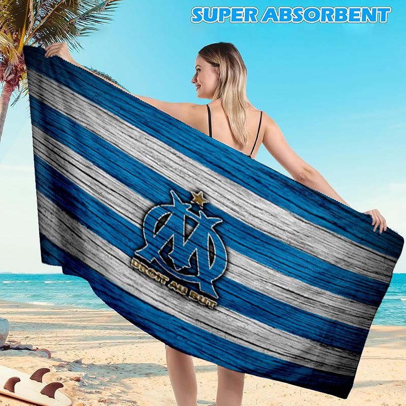 1PC Golden Marseille Emblem Beach Towel, Microfiber Beach Towel, Perfect For Pool, Beach, Travel, Home Decor Beach Party Fan gifts