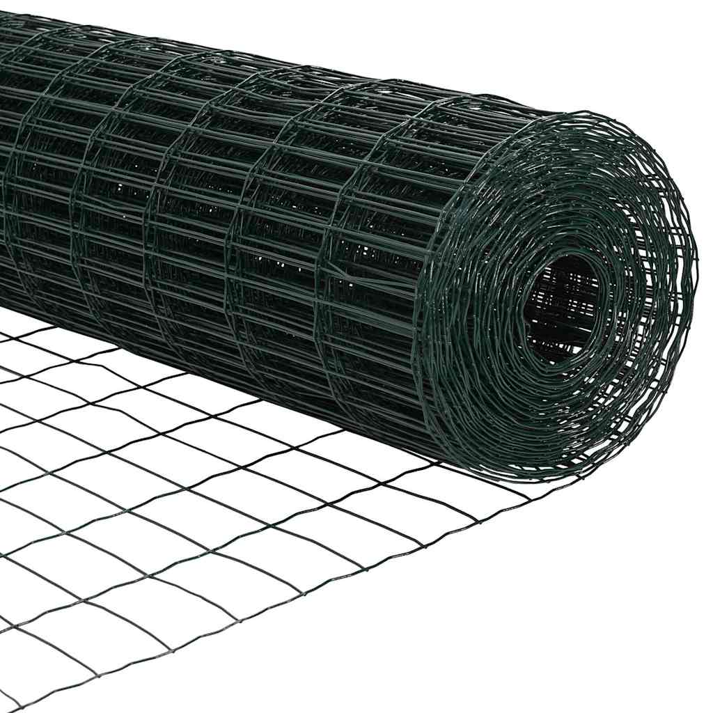 Euro Fence Green 1.5 x 10 m PVC Coated Iron